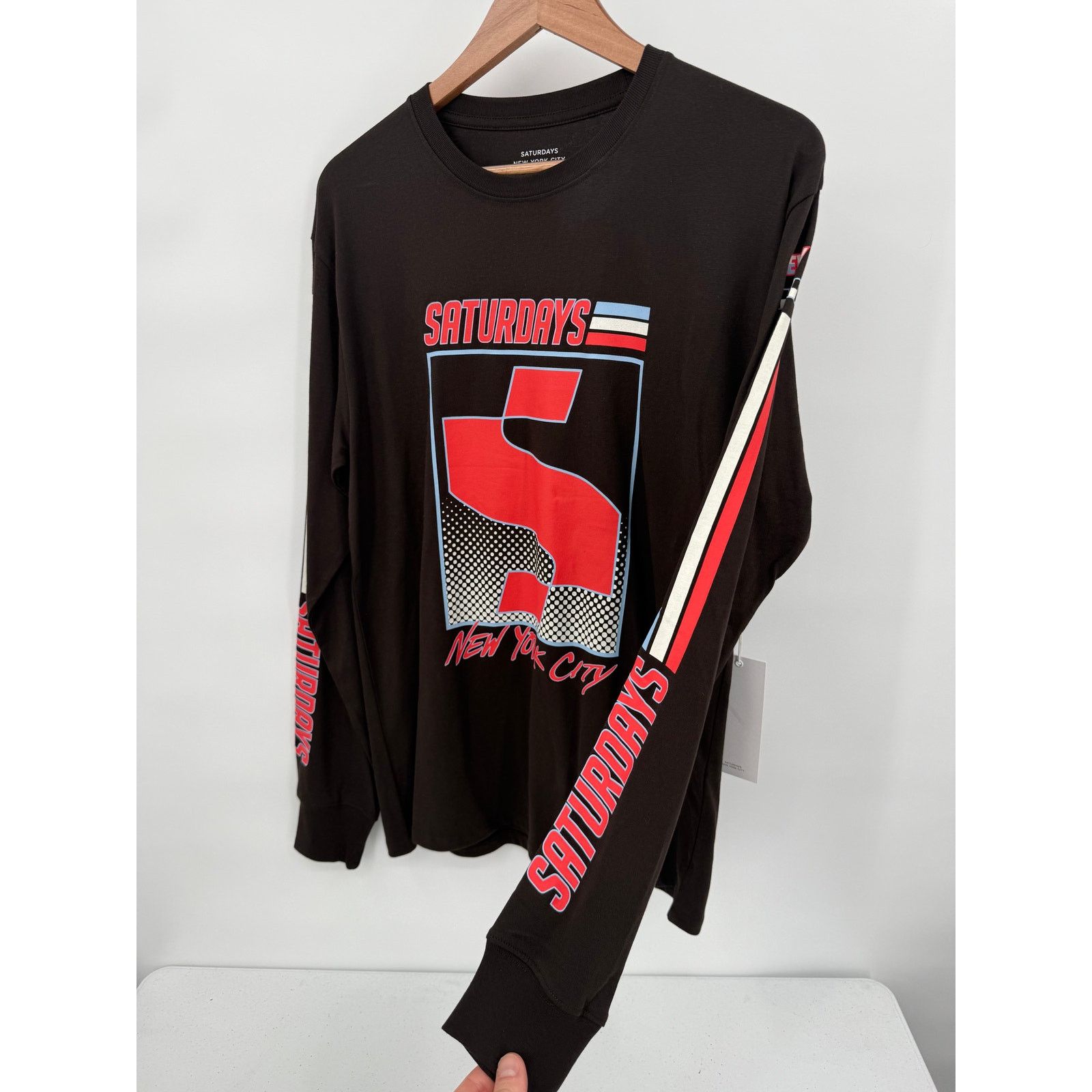 Saturdays NYC Saturdays NYC S Block Standard Ganache Long Sleeve T-Shirt Size US S / EU 44-46 / 1 - 3 Thumbnail