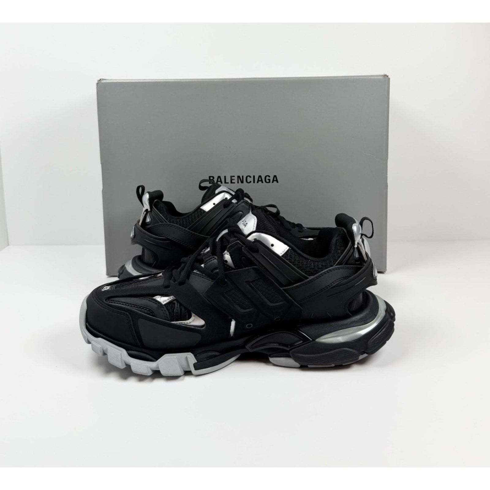 Balenciaga Size 43EU/10US - Balenciaga Track Black Silver NEW Size US 10 / EU 43 - 6 Thumbnail