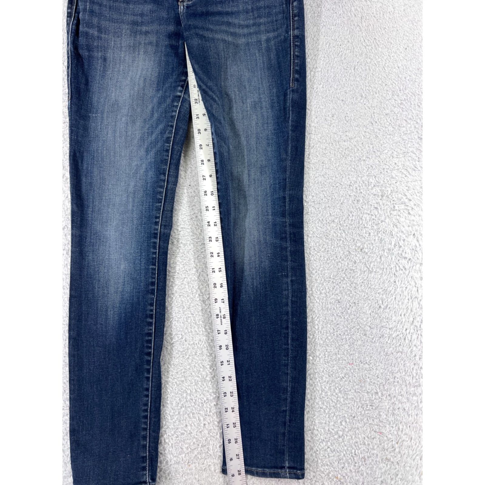 Vintage Rock & Republic Jeans Womens Regular 29 Black Denim 5-Pocket Straight Mid Rise Size 29" - 6 Thumbnail