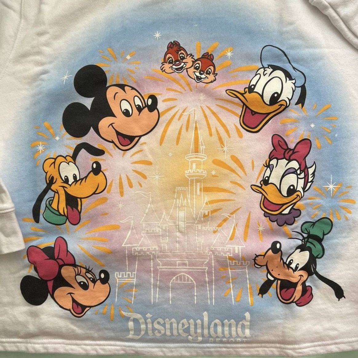 Disney Disneyland Mickey, pals, and castle pastels Sweatshirt 2023 Size XXL / US 16-18 / IT 52-54 - 2 Thumbnail