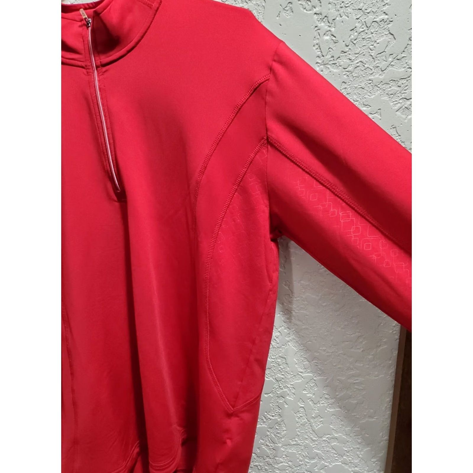 Vintage Elevate Mens Large Red Half Zip Jacket Size US L / EU 52-54 / 3 - 3 Thumbnail