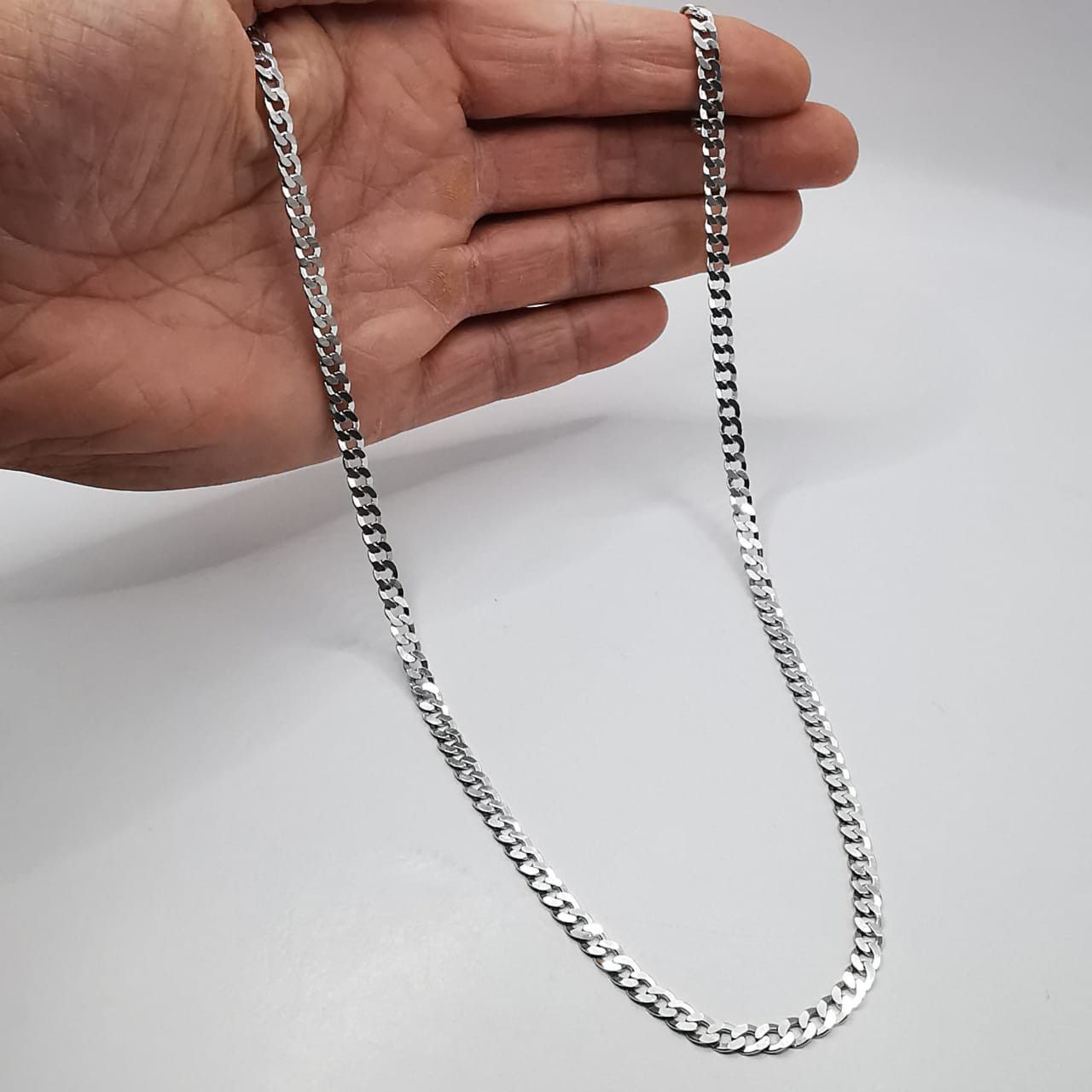 Sterling Silver Vintage Jewelry Chain Necklece,925 Sterling Silver 18,46g Size ONE SIZE - 7 Thumbnail