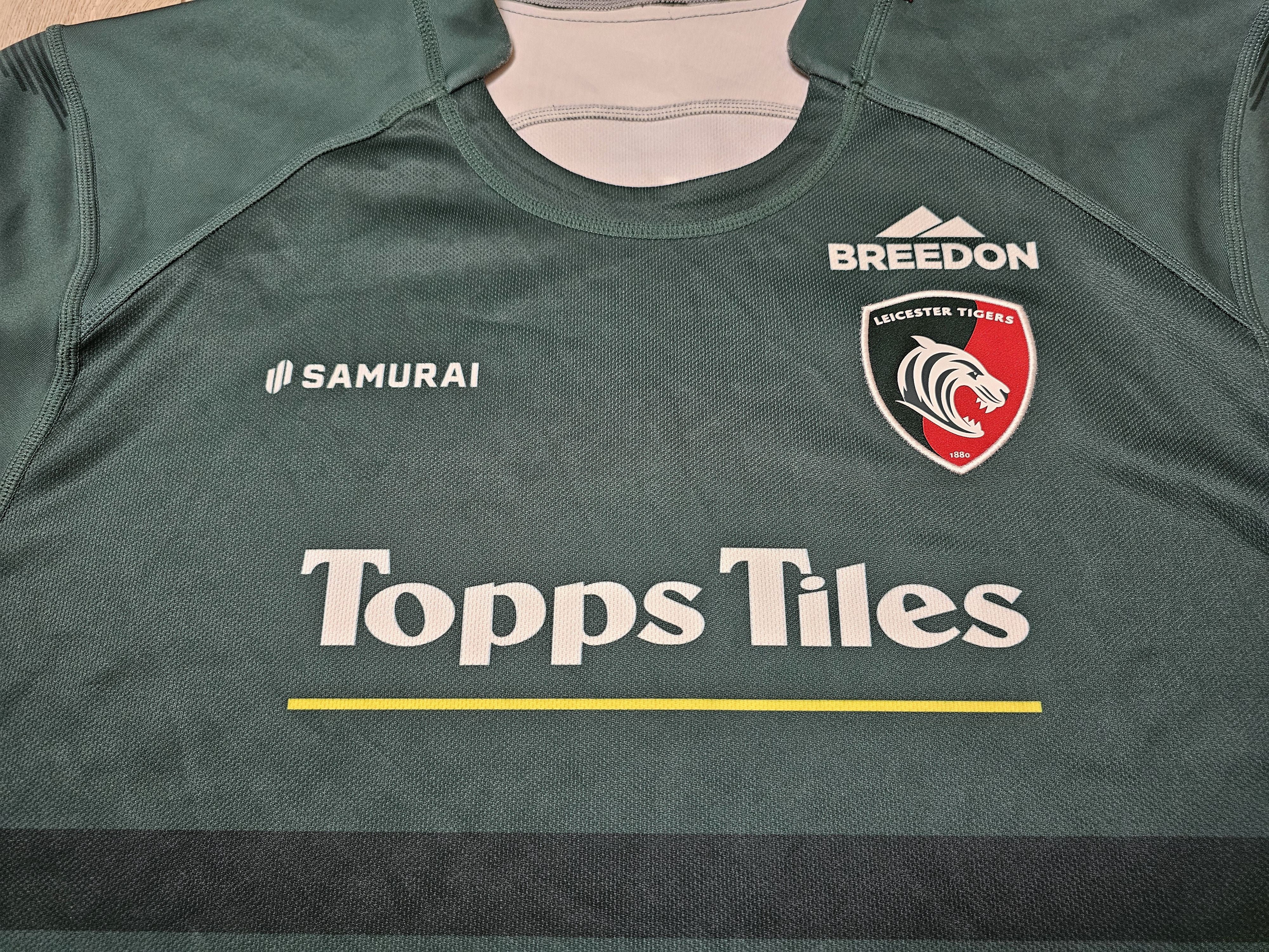 All Sport LEICESTER TIGERS RUGBY JERSEY ENGLAND RUGBY UNION JERSEY 5XL Size US XXL / EU 58 / 5 - 3 Thumbnail