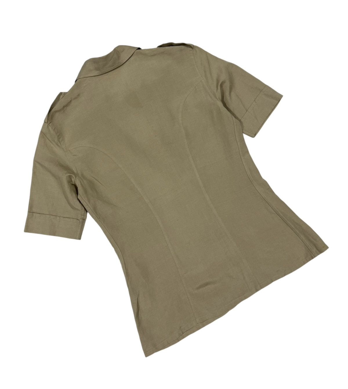 Margaret Howell × Vintage Margaret Howell England Southeastern Tan Uniform Shirt Size XS / US 0-2 / IT 36-38 - 11 Thumbnail