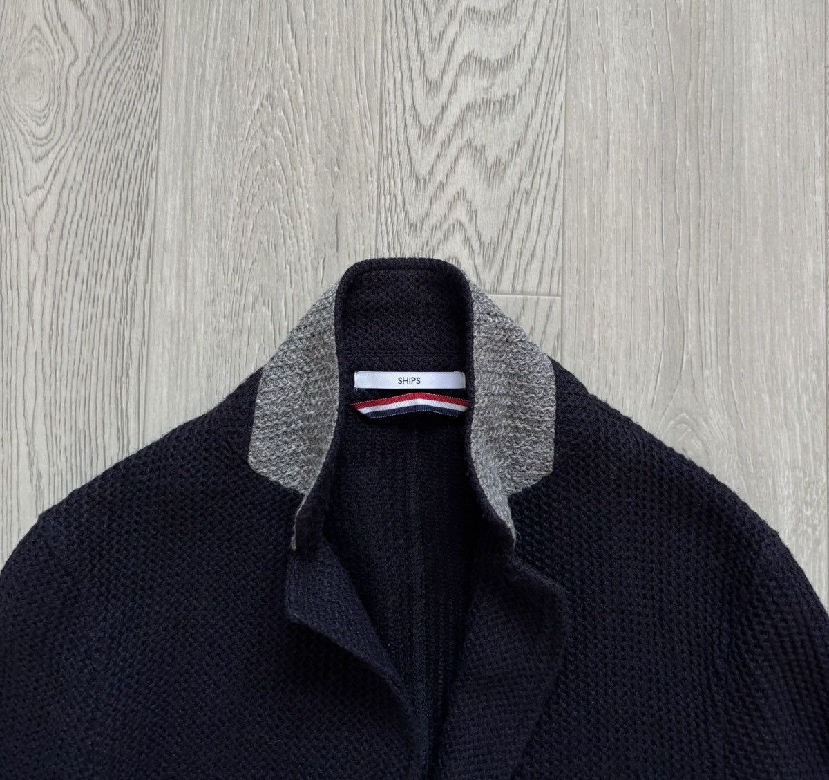 Designer × Japanese Brand × SHIPS Japan Ships Wool Knit Cardigan Issey Miyake Style Size US S / EU 44-46 / 1 - 3 Thumbnail