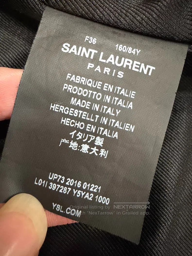 Saint Laurent Paris Saint Laurent Paris Motorcycle Zip Leather Jacket Size XS / US 0-2 / IT 36-38 - 5 Thumbnail