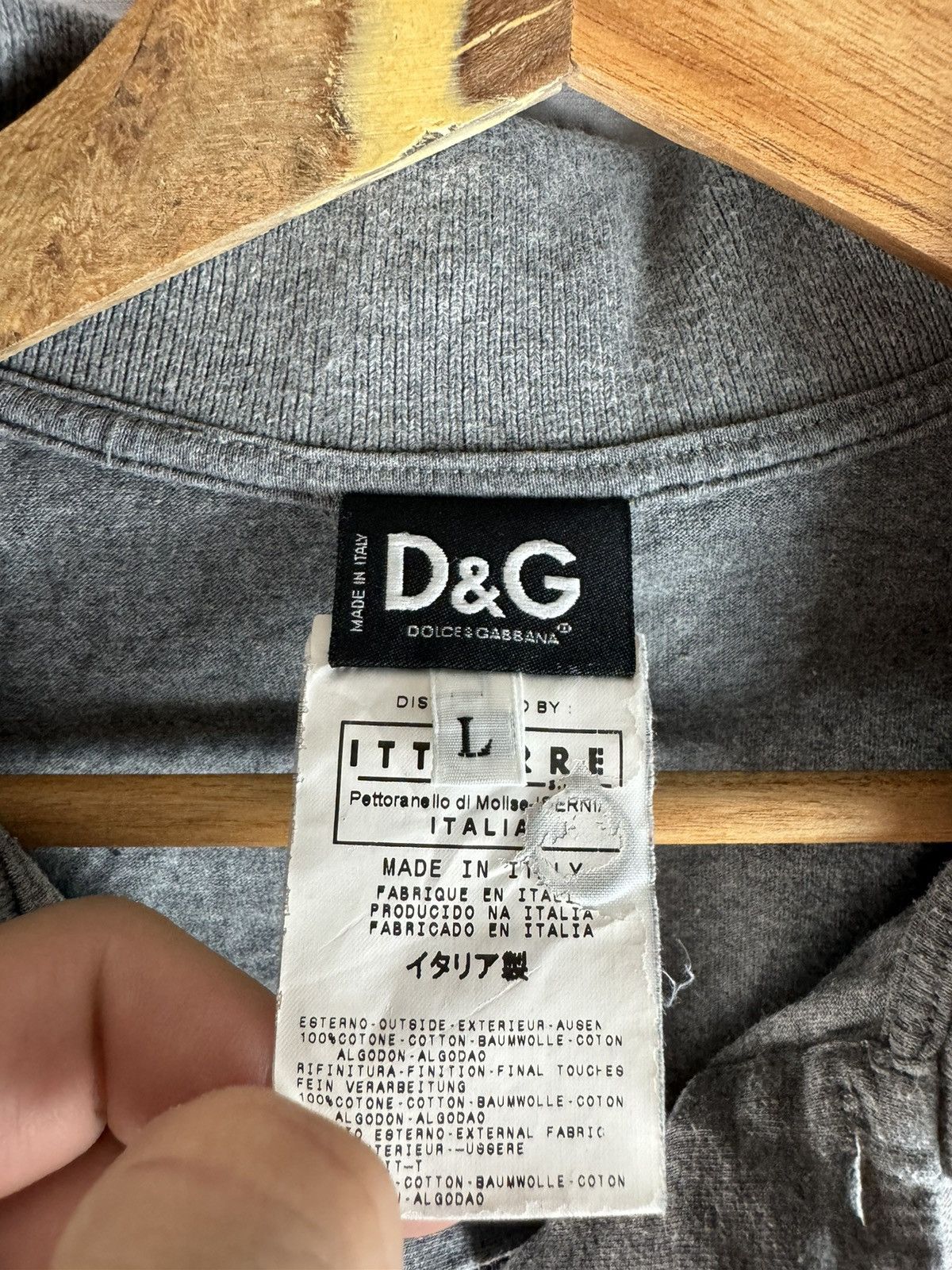 Dolce & Gabbana Dolce & Gabbana Sylvester Polo vintage D&G shirt Size US L / EU 52-54 / 3 - 3 Thumbnail