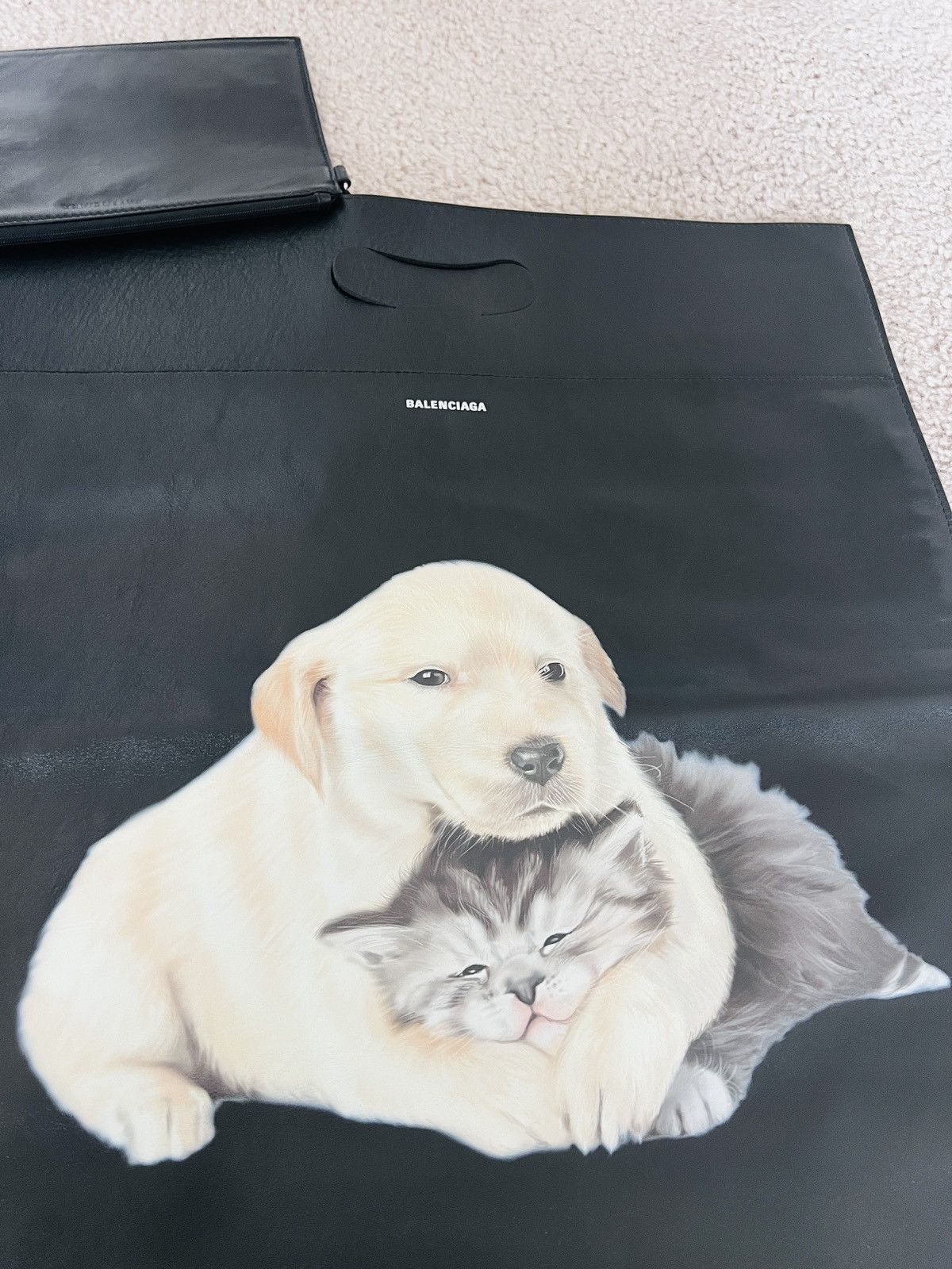Balenciaga Balenciaga Puppy & Kitten Leather Shopping Bag Size ONE SIZE - 2 Thumbnail