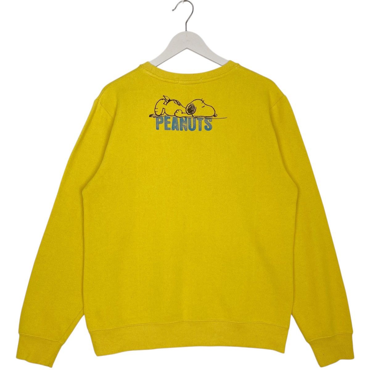 Vintage Vintage Peanuts Snoopy Yellow Big Logo Pullover Jumper SizeM Size US M / EU 48-50 / 2 - 5 Thumbnail
