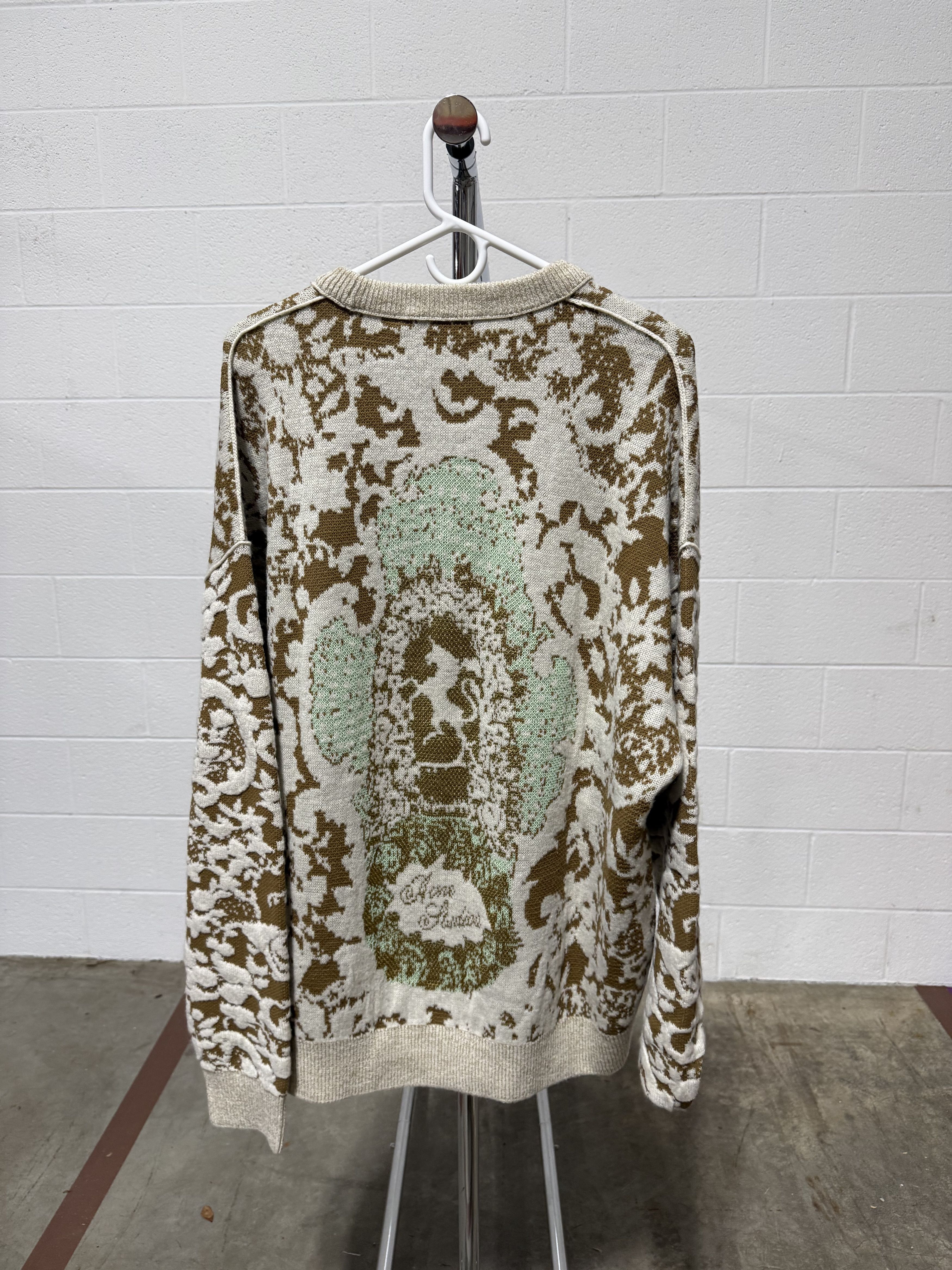 Acne Studios Acne Studios Jade Knit Sweater 'Jade Green/Off White' Size US L / EU 52-54 / 3 - 4 Thumbnail