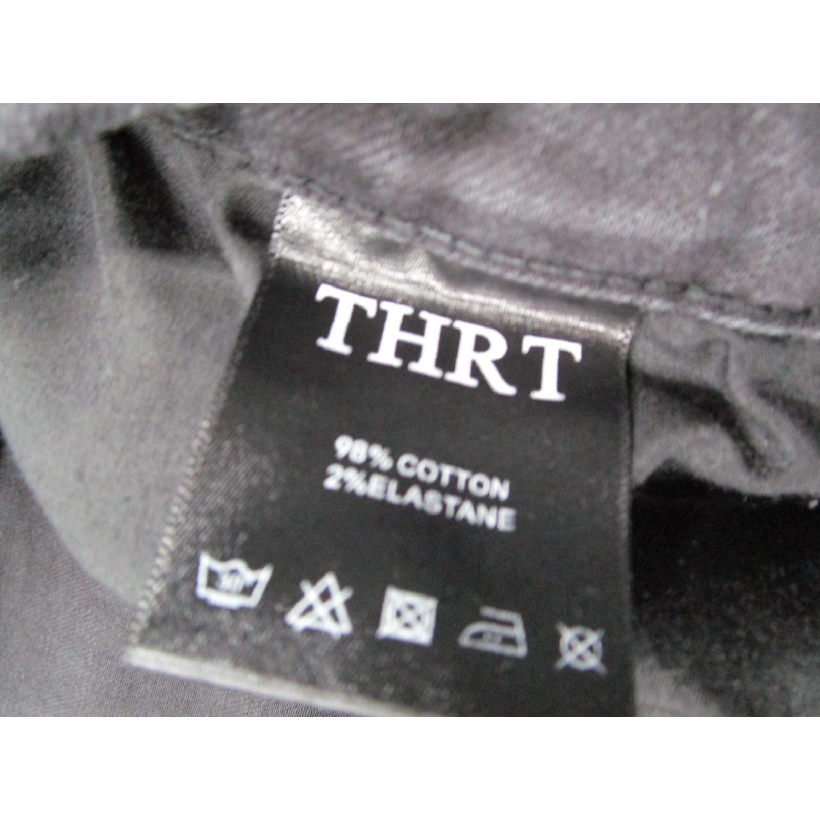 Denime VINTAGE THRT Men's Jeans 40 Black Straight Denim Distressed Graffiti Make Money 2000s Mens Size US 40 / EU 56 - 4 Thumbnail