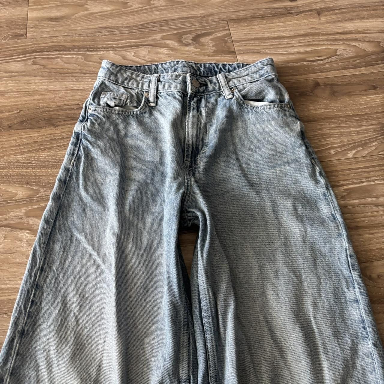 Japanese Brand Crazy Vintage Y2K/2000s Baggy Light Wash Skater Denim Jeans! 25x30 Size US 26 / EU 42 - 5 Thumbnail