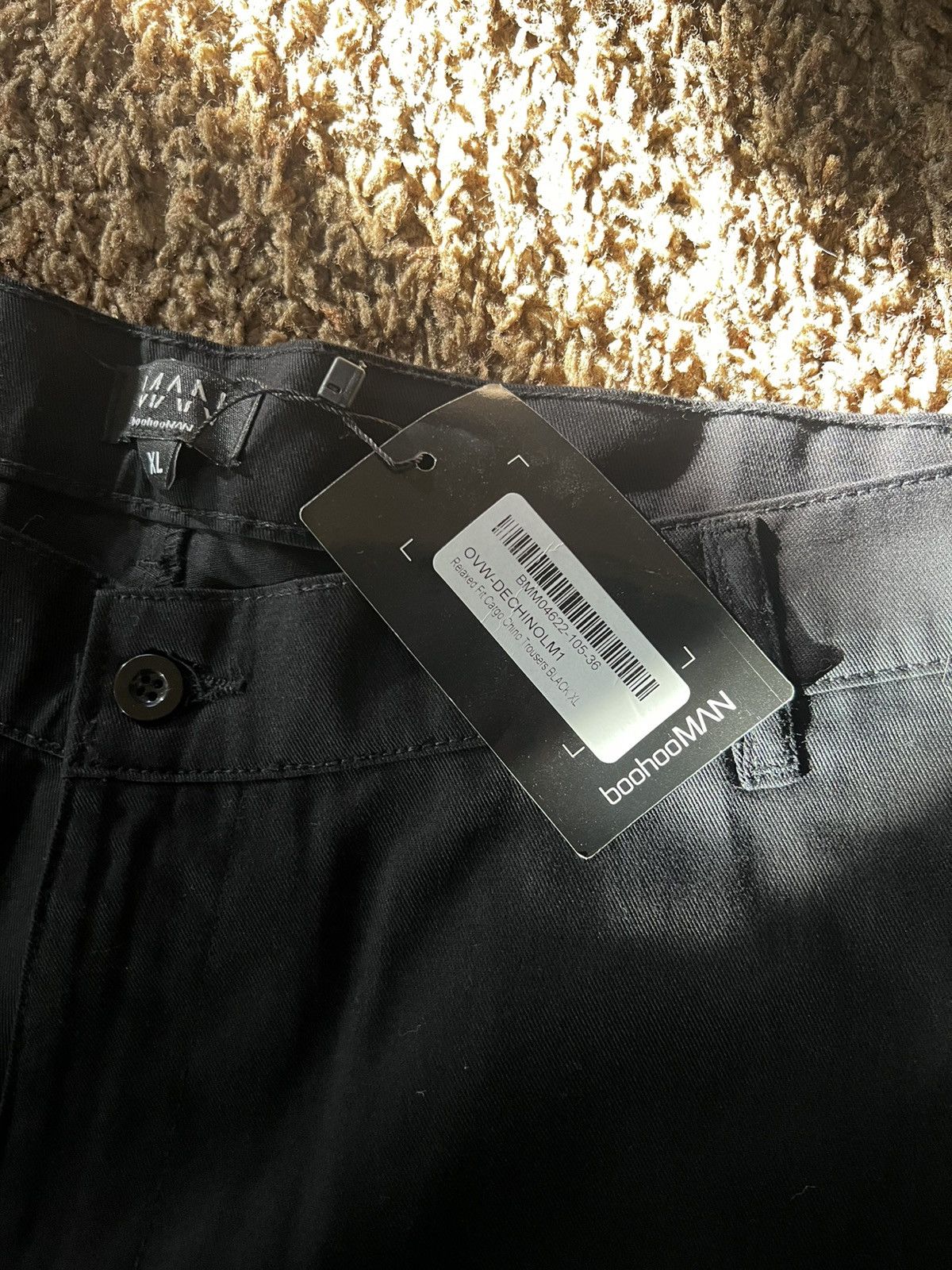 Boohoo black cargo boohoo man Size US 36 / EU 52 - 2 Thumbnail
