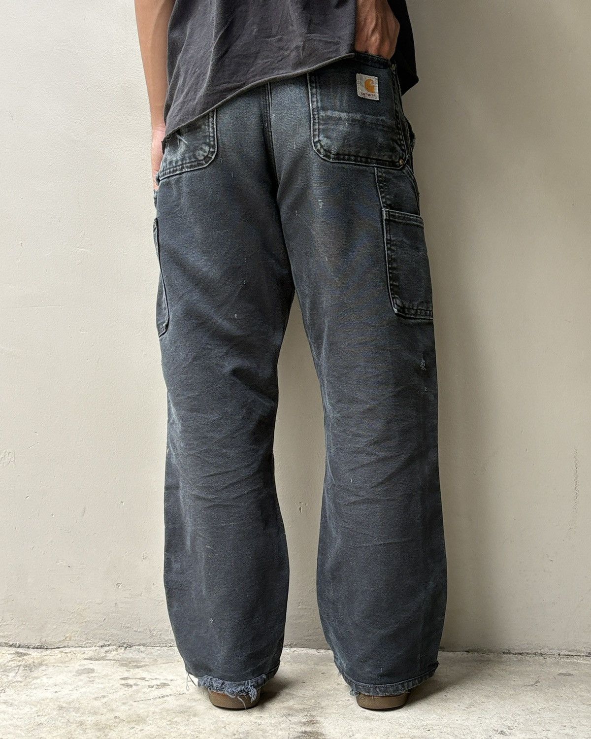 Carhartt Faded Black Carhartt Double Knee Pants Size US 30 / EU 46 - 5 Thumbnail