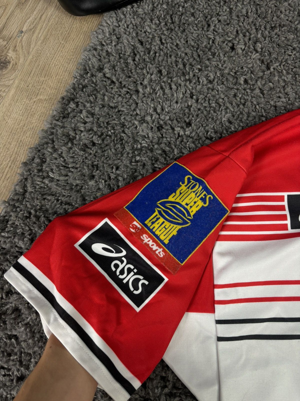 Asics ASICS CASTLEFORD TIGERS 1995 RUGBY JERSEY VINTAGE Size US L / EU 52-54 / 3 - 5 Thumbnail