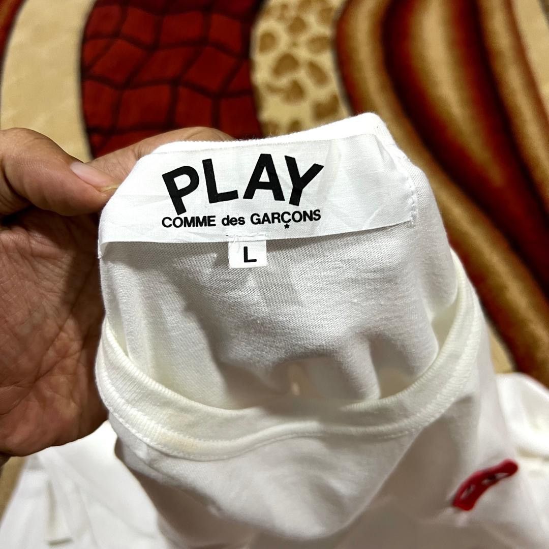 Comme des Garcons PLAY Vintage Single Stitch Comme Des Garcons Long Sleeve T Shirt Size US L / EU 52-54 / 3 - 4 Thumbnail