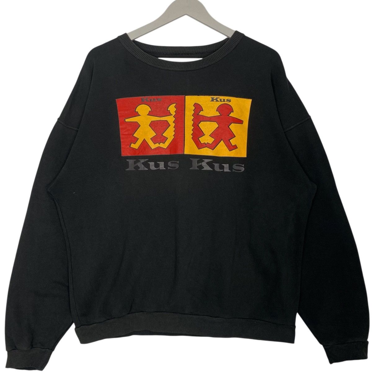 Vintage Vintage Kus Kus Crewneck Sweatshirt Black Size L Size US L / EU 52-54 / 3 - 1 Thumbnail