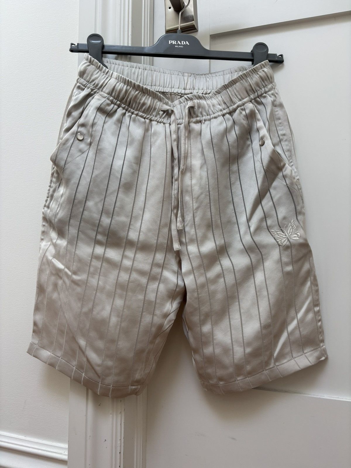 Needles beige string cowboy shorts
