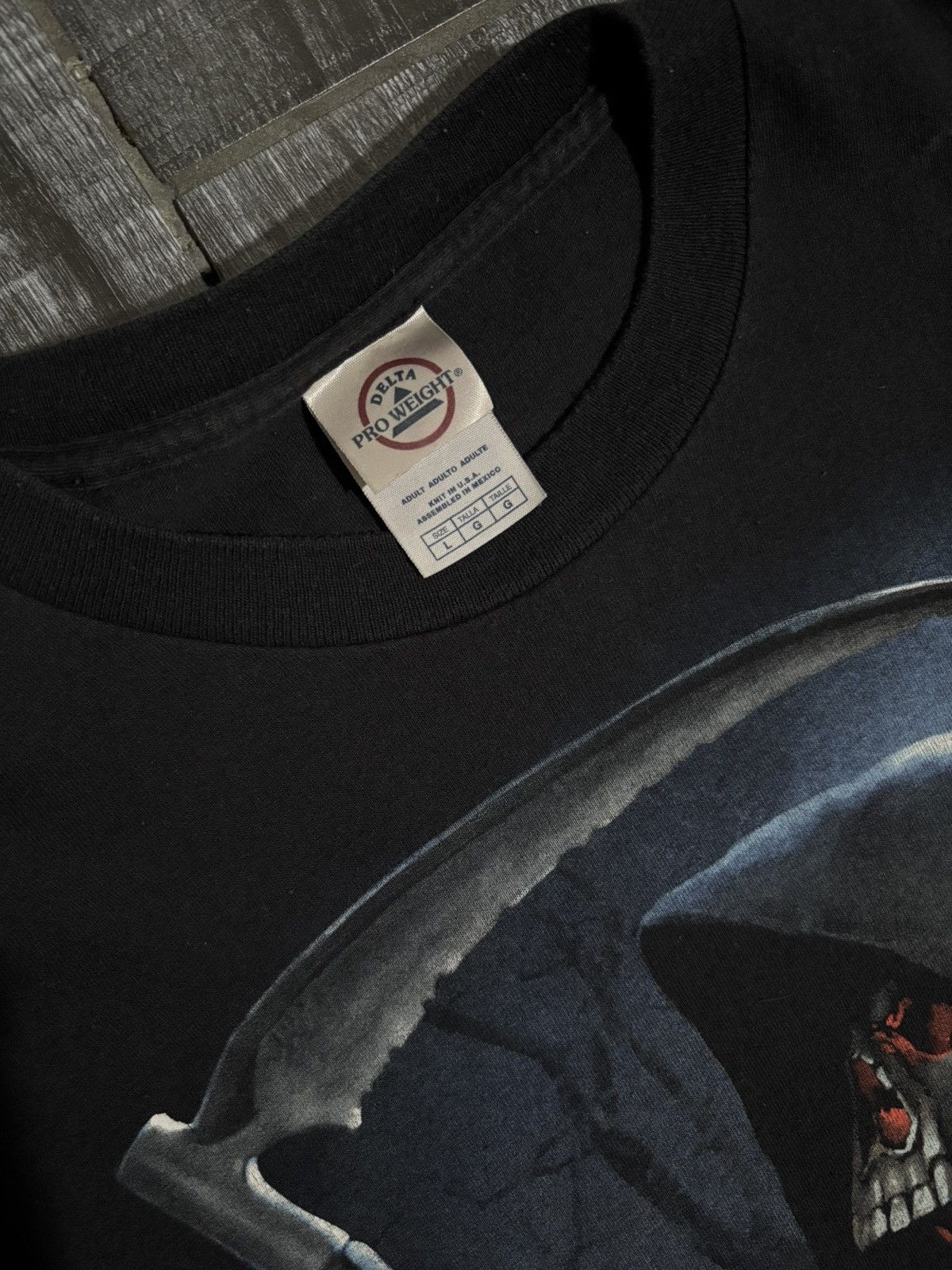 Delta Black and red Grim Reaper graphic tee Size US L / EU 52-54 / 3 - 3 Thumbnail