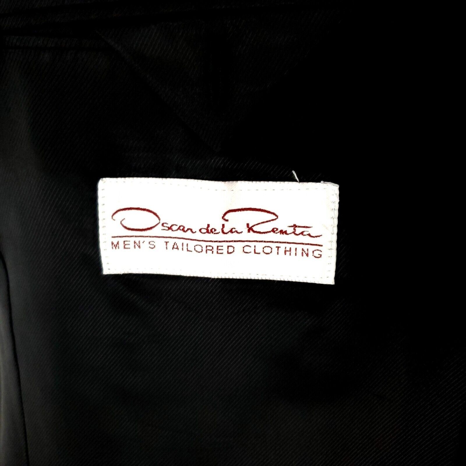 Oscar De La Renta Oscar De La Renta Virgin Wool Nylon Cashmere 3 Button Sport Size 44R - 7 Thumbnail