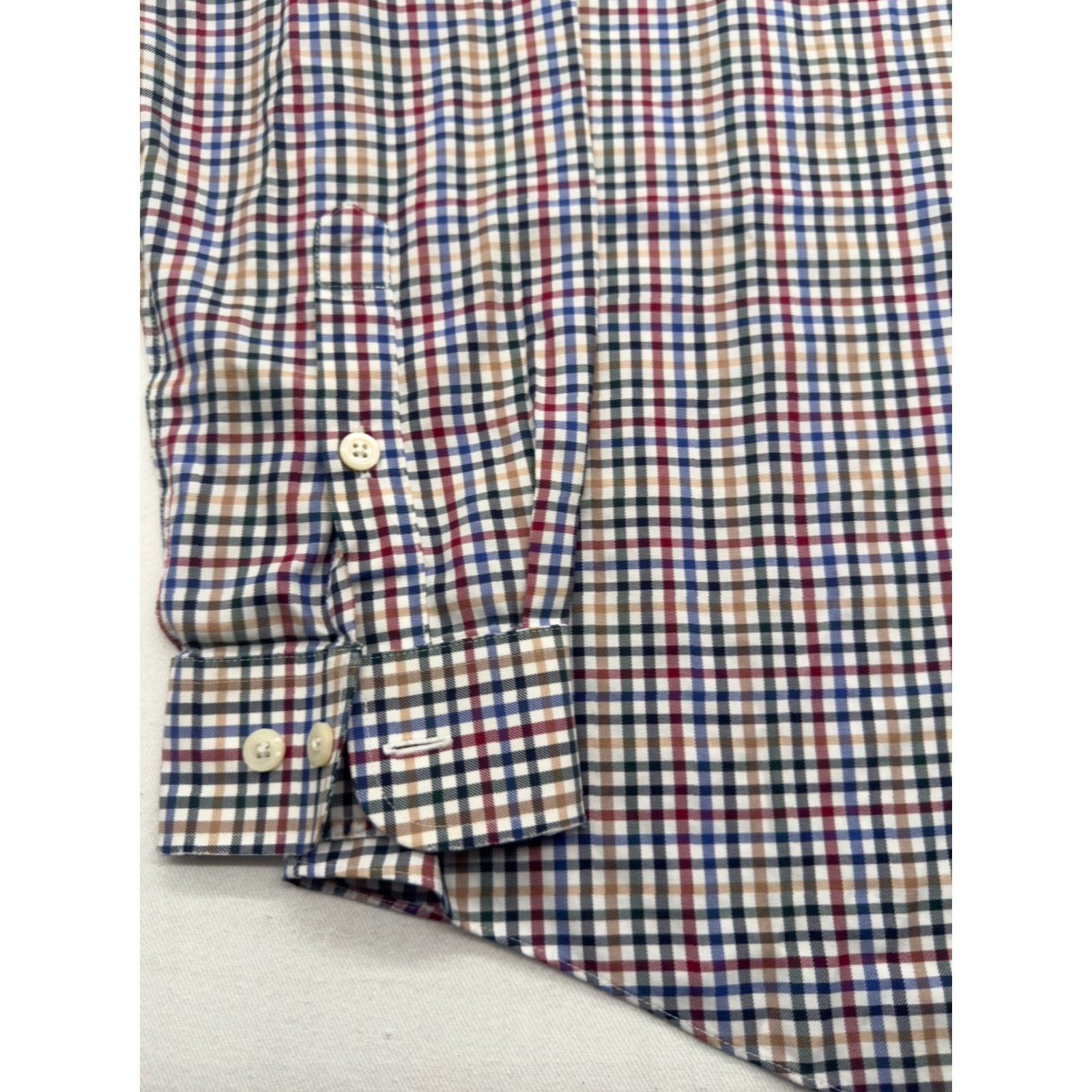 Orvis Orvis Long Sleeve Button-Up Mens XL Check Shirt Trim Fit 100% Cotton Multicolor 2565 Size US XL / EU 56 / 4 - 4 Thumbnail