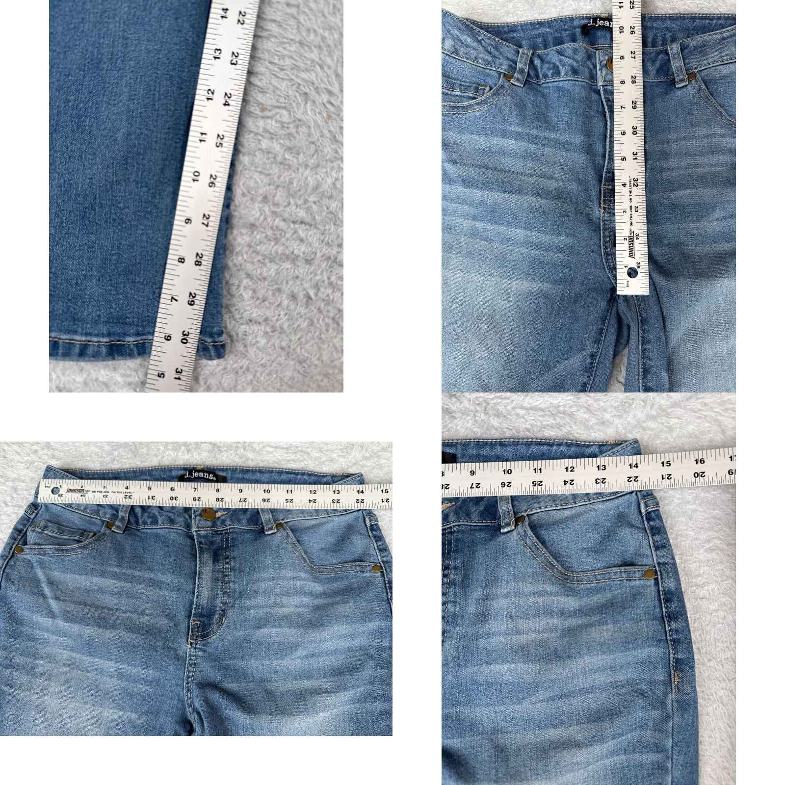 Vintage D. Jeans Women's Bootcut Jeans 10 Blue Denim Mid Rise Stretch Pockets American Classic Size 32" / US 10 / IT 46 - 8 Thumbnail