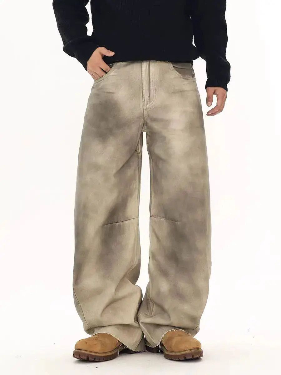 Japanese Brand Dirty Dye Gradient Swoosh Casual Pants Size US 32 / EU 48 - 4 Thumbnail