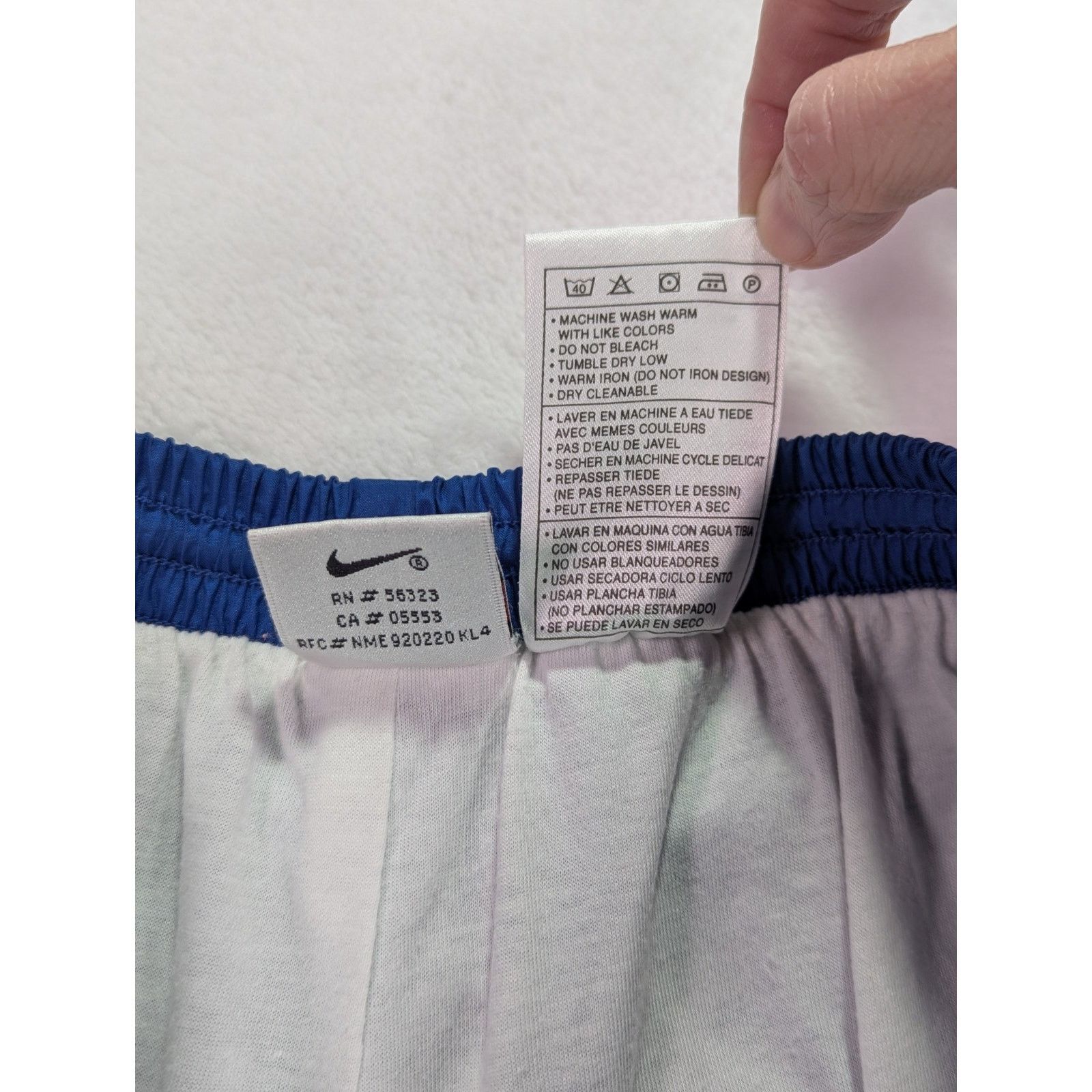 Nike Vintage 90s Nike Nylon Track Pants Royal Blue Women's M Size 26" / US 2 / IT 38 - 5 Thumbnail