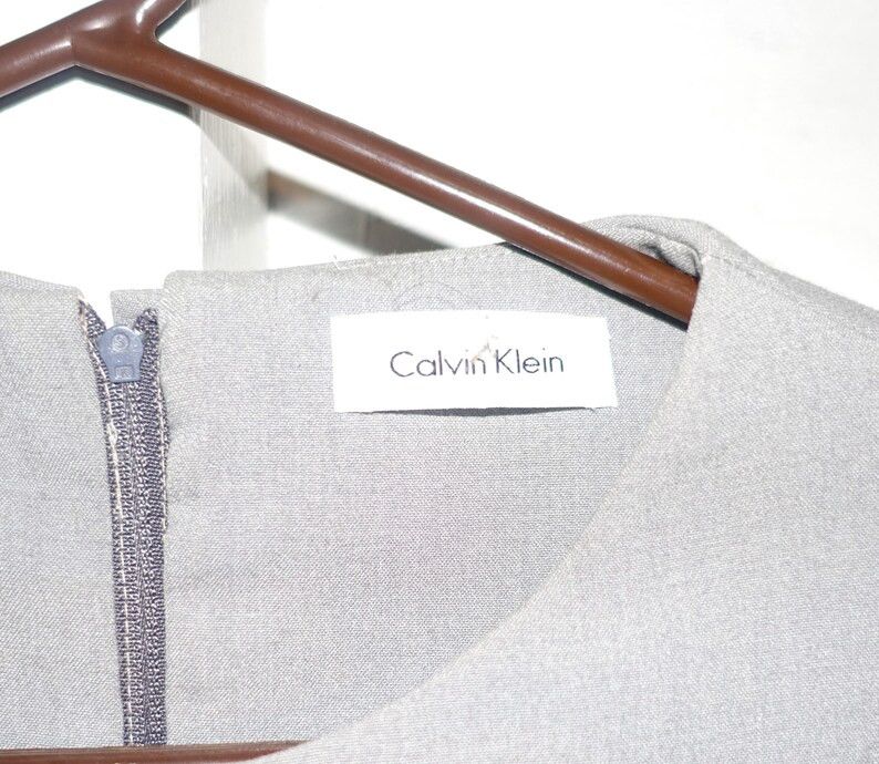 Calvin Klein Calvin Klein Gray Wool Bow Dress M Size M / US 6-8 / IT 42-44 - 7 Thumbnail