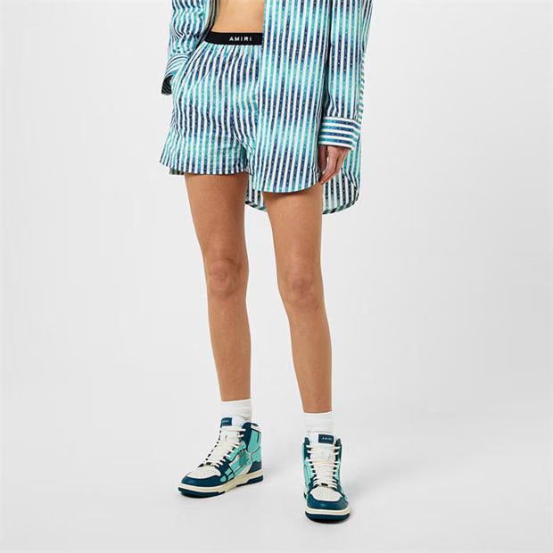 Amiri o1g2r1mq0824 Shorts in Blue Size 27" / US 4 / IT 40 - 4 Thumbnail