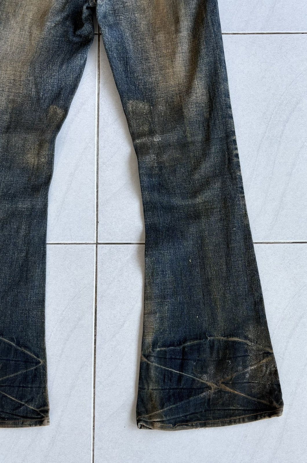 Japanese Brand Japanese High Quality Flared Jeans Distressed Denim Size US 29 - 15 Thumbnail