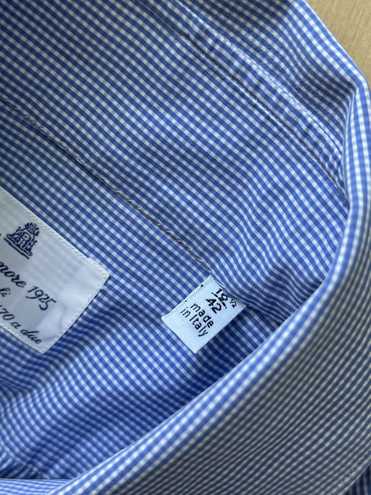 Finamore Finamore Napoli check ls shirt Size US L / EU 52-54 / 3 - 3 Thumbnail