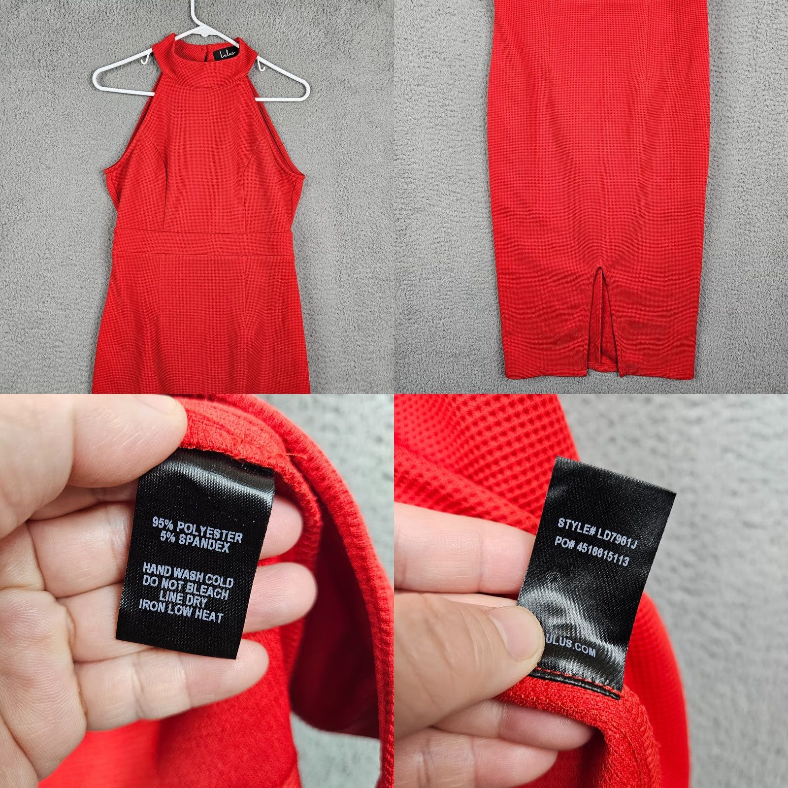 Lulus Lulus Women's Red Midi Dress L Size L / US 10 / IT 46 - 8 Thumbnail