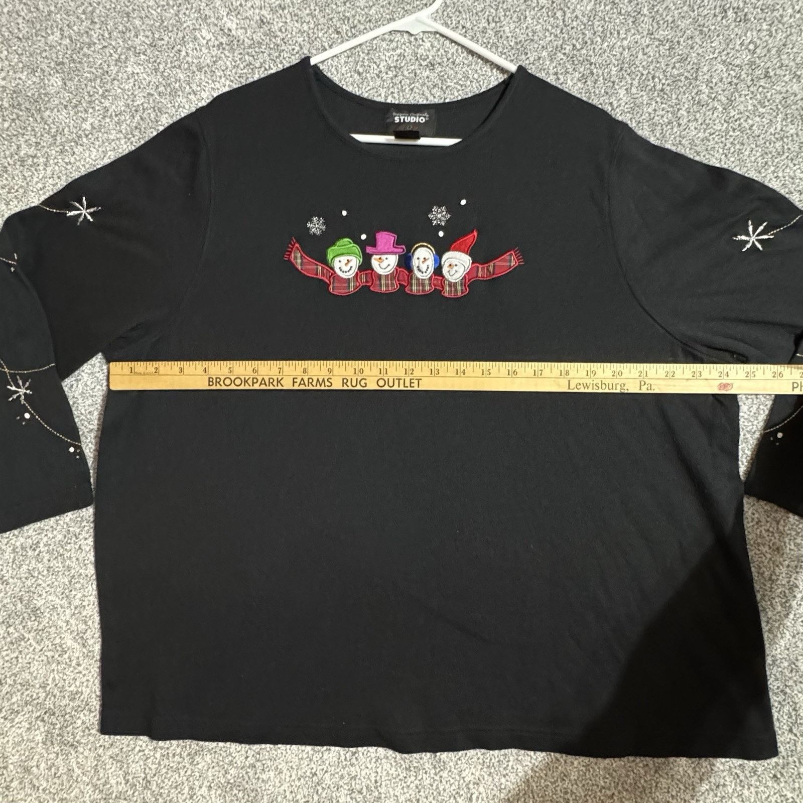 Other 90s Y2K Vintage Top Womens 3X Plus Embroidered Christmas Size 3XL / US 20-22 - 8 Thumbnail