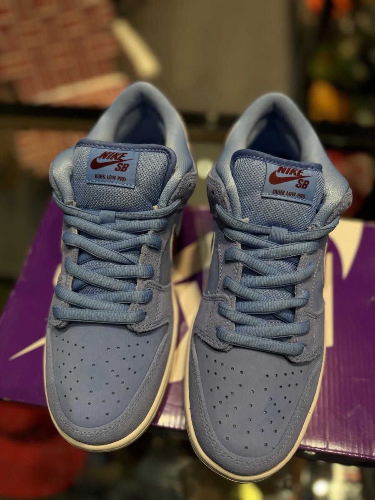 Nike Size 9 - Nike SB Dunk Low Prm Philadelphia Phillies Blue Size US 9 / EU 42 - 7 Thumbnail