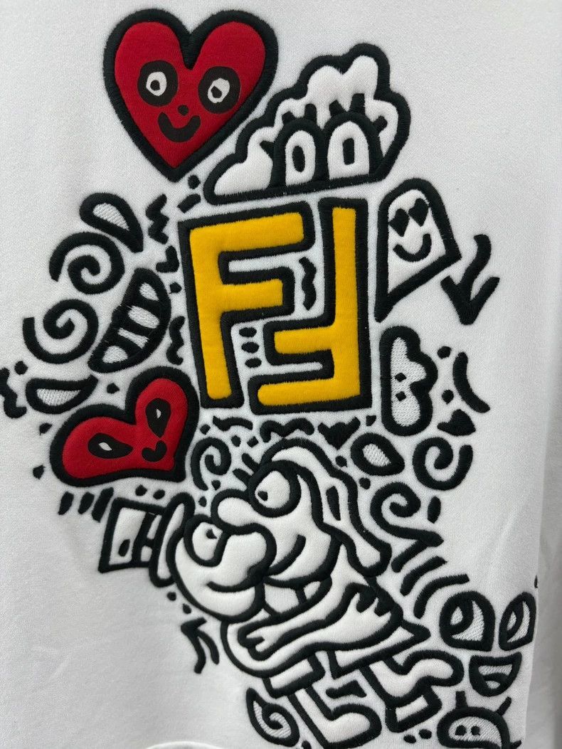 Fendi Fendi Logo Hoodie with Embroidery Design Size US S / EU 44-46 / 1 - 3 Thumbnail