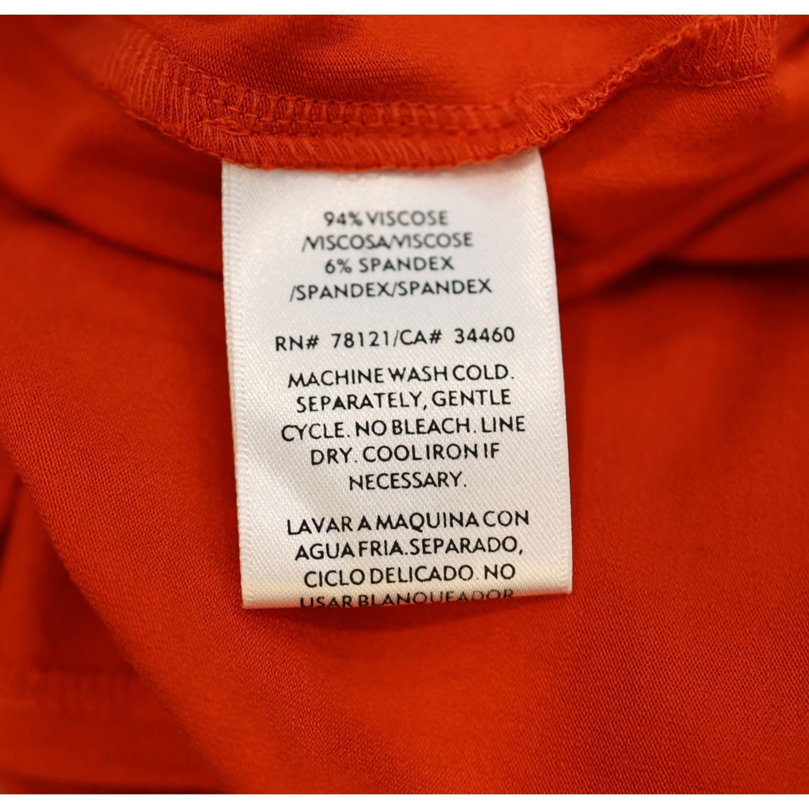 Eileen Fisher EILEEN FISHER Orange Short Sleeve Crop Boxy T Shirt Top Sz S Size S / US 4 / IT 40 - 6 Thumbnail
