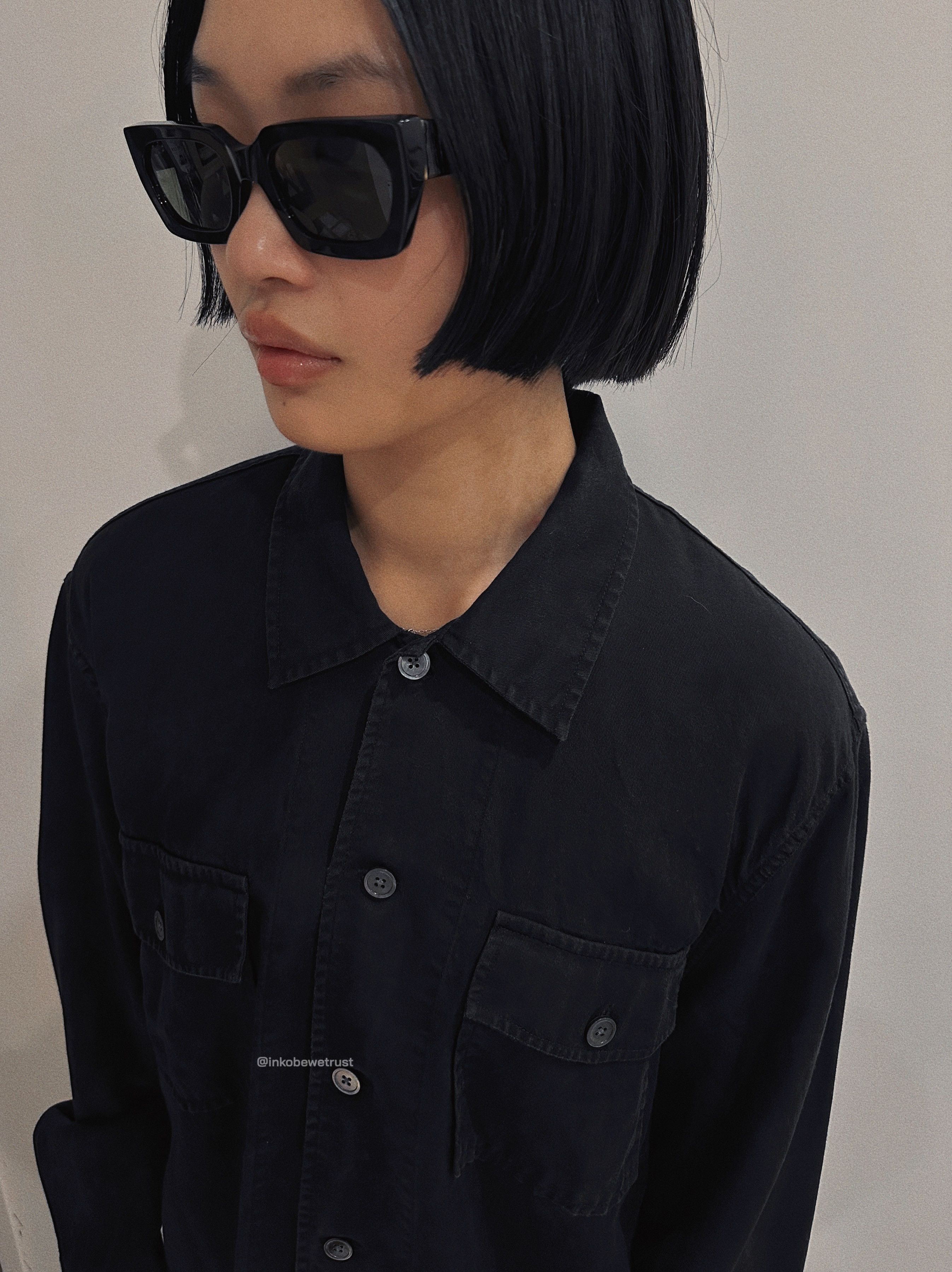 Our Legacy Chamois Shirt - Black Silky Wash Size US M / EU 48-50 / 2 - 6 Thumbnail