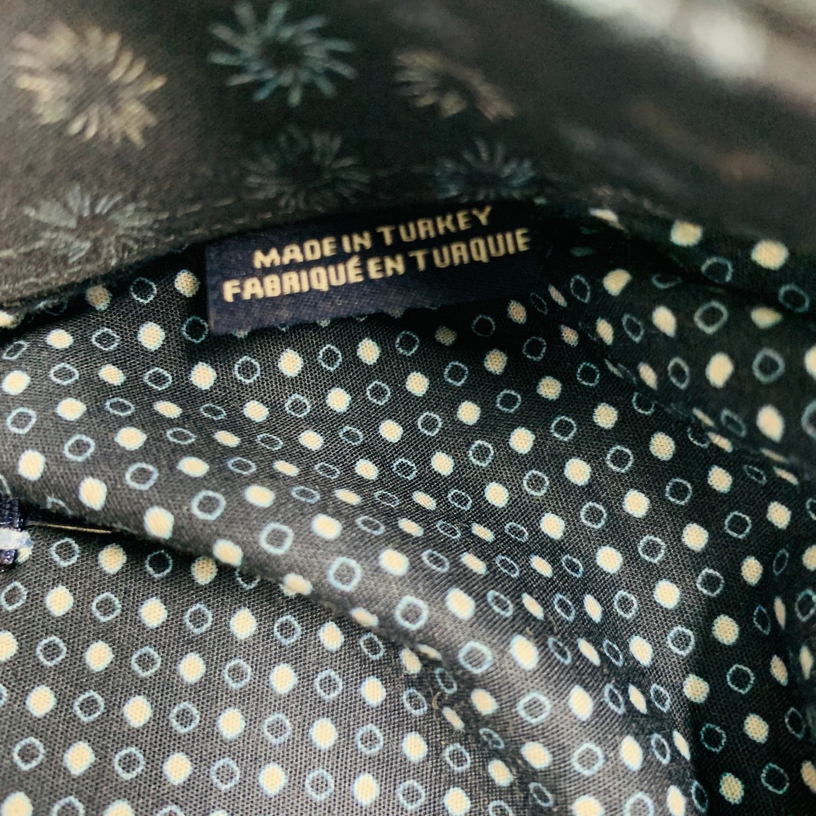 Stone Rose Navy Blue Abstrack floral Cotton Elastane Long Sleeve Shirt Size US M / EU 48-50 / 2 - 6 Thumbnail