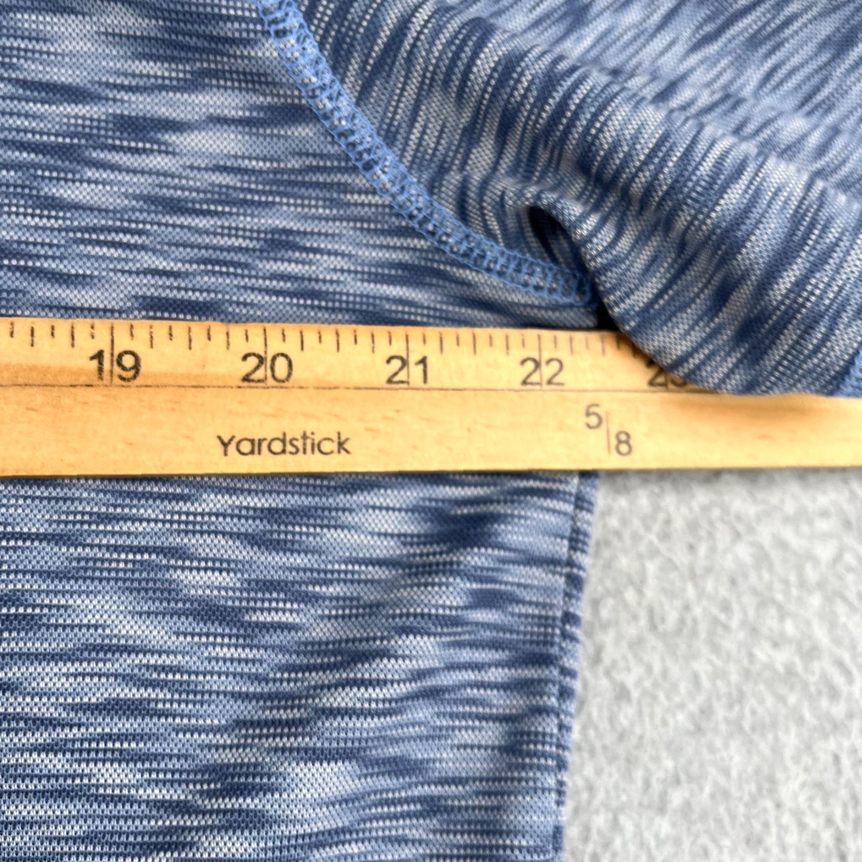 Tommy Bahama Tommy Bahama Polo Shirt Mens Large Navy Blue Heather Performance Stretch Knit Short Sleeve Regular Fit Solid - Golf Dress Shirt Size US L / EU 52-54 / 3 - 6 Thumbnail