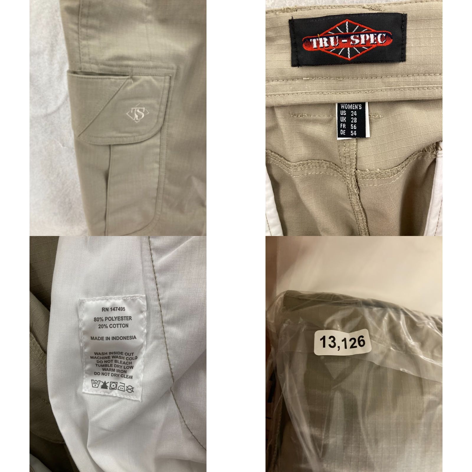 Vintage Tru-Spec 24-7 Ascent Pants Womens 24 NWT Size 42" / US 20 - 9 Thumbnail