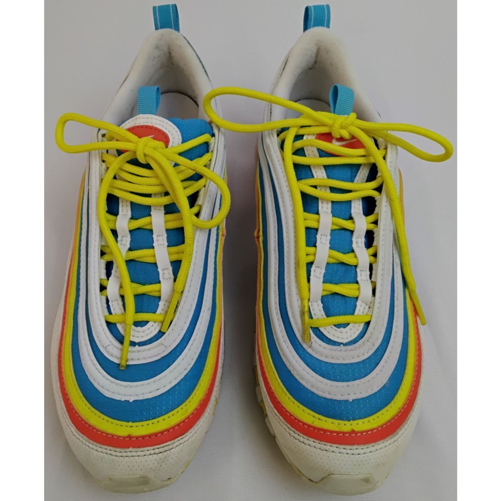 Nike Nike Air Max 97 Sneakers Youth Size 6 Blue/Orange White Size US 7 / IT 37 - 2 Thumbnail