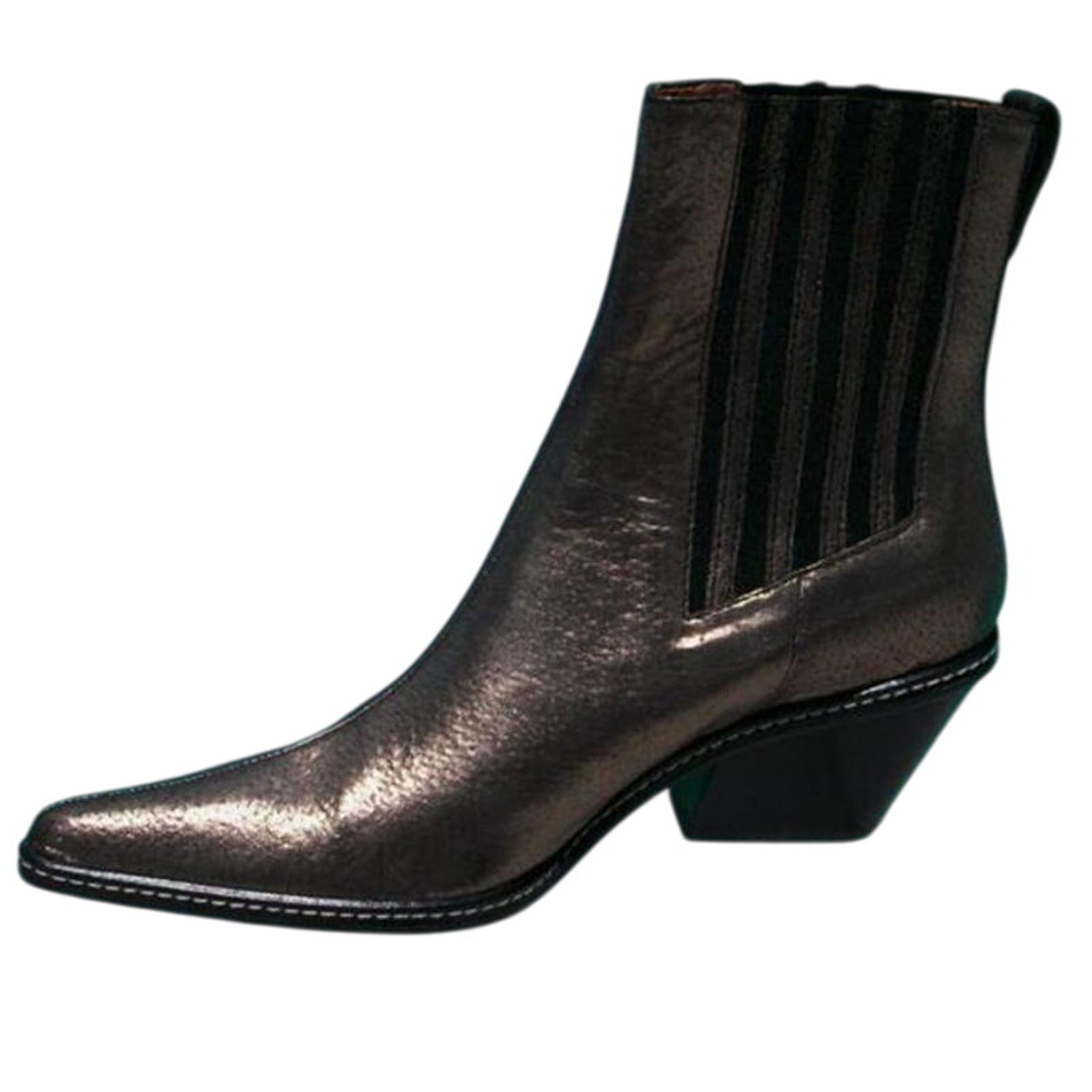 Donald Pliner Donald Pliner Western Metallic Leather Boot Goring $625 NWT Size US 8.5 / IT 38.5 - 1 Thumbnail