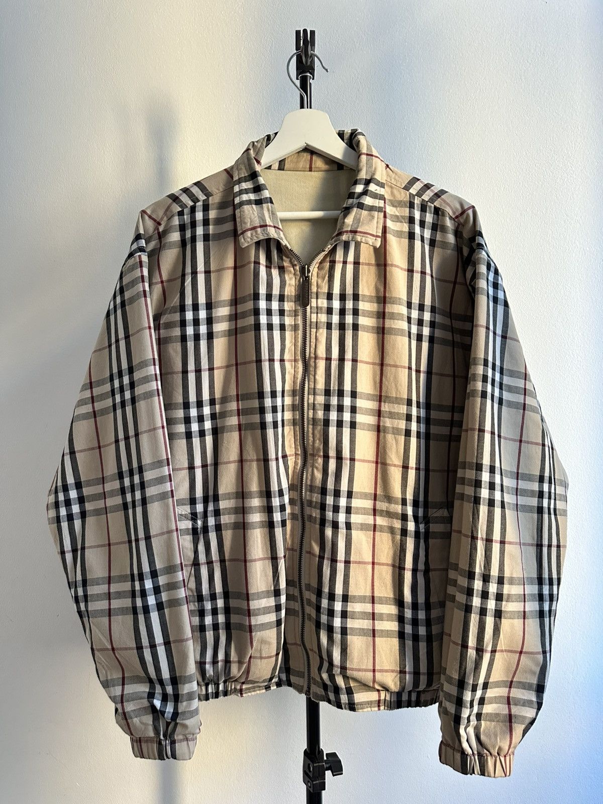 Burberry Burberry Vintage 90s Luxury Nova Check Double Sides Jacket Size US L / EU 52-54 / 3 - 1 Thumbnail