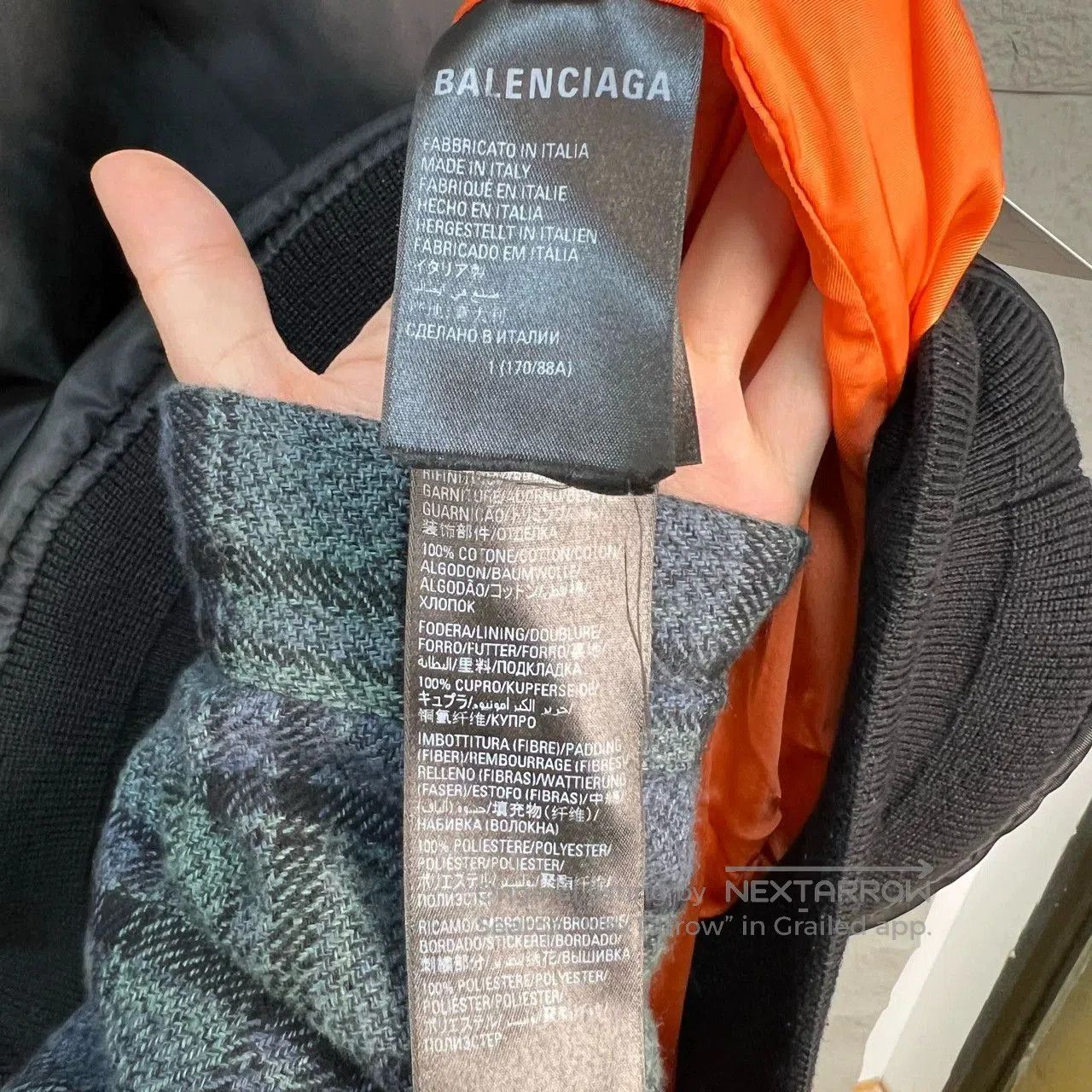 Balenciaga Balenciaga Black and Orange Pullover Jacket. Size US L / EU 52-54 / 3 - 4 Thumbnail