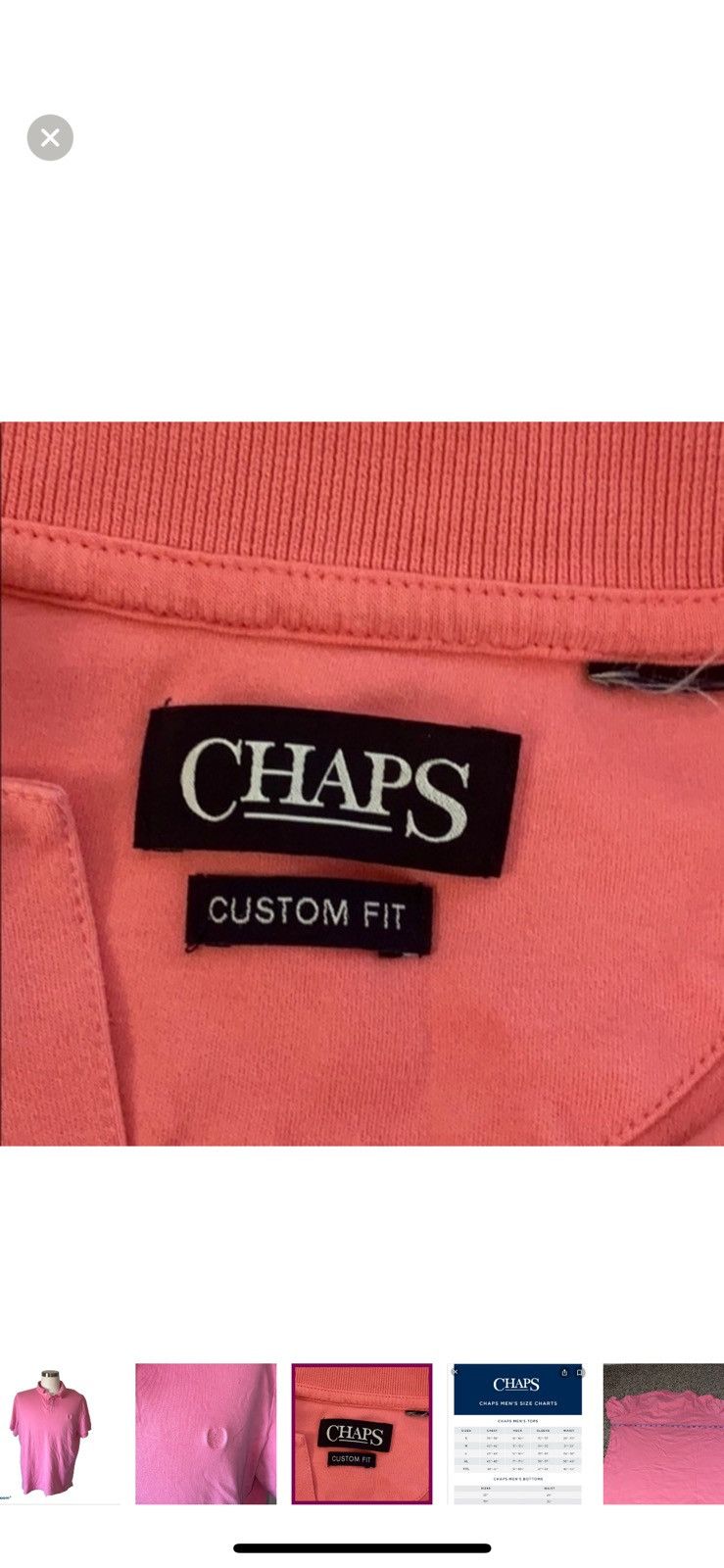 Chaps Ralph Lauren Chaps by Ralph Lauren pink polo shirt Size US L / EU 52-54 / 3 - 5 Thumbnail