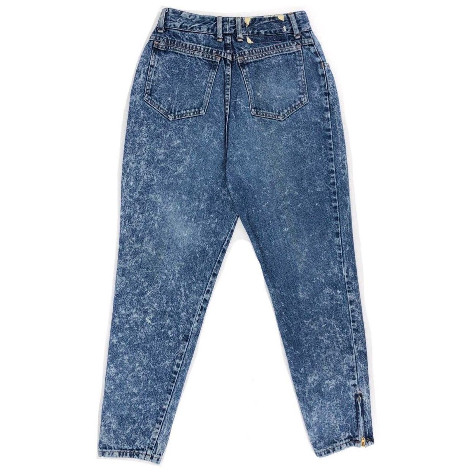 Vintage 80s Bongo acid washed jeans 1980s vintage Size 32" / US 10 / IT 46 - 2 Thumbnail