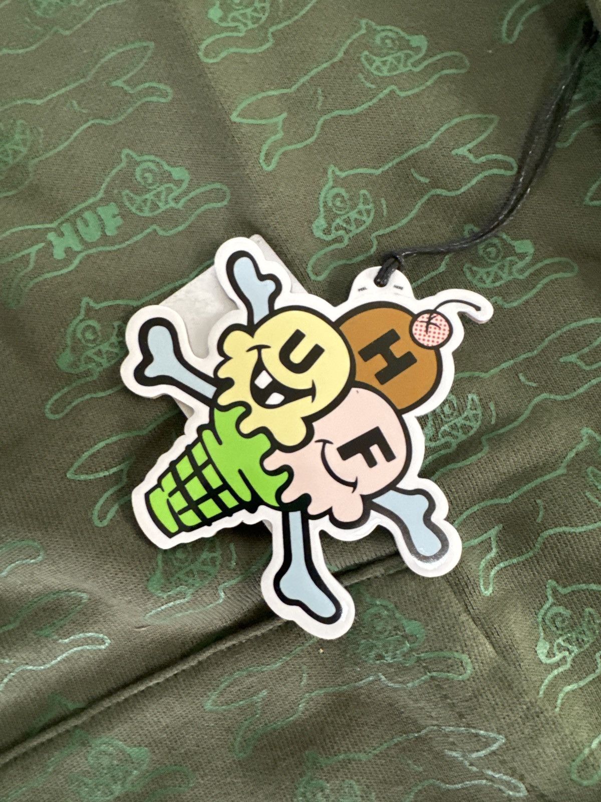 Icecream Ice Cream x HUF Running Dog Full Zip Hoodie Size US XL / EU 56 / 4 - 5 Thumbnail