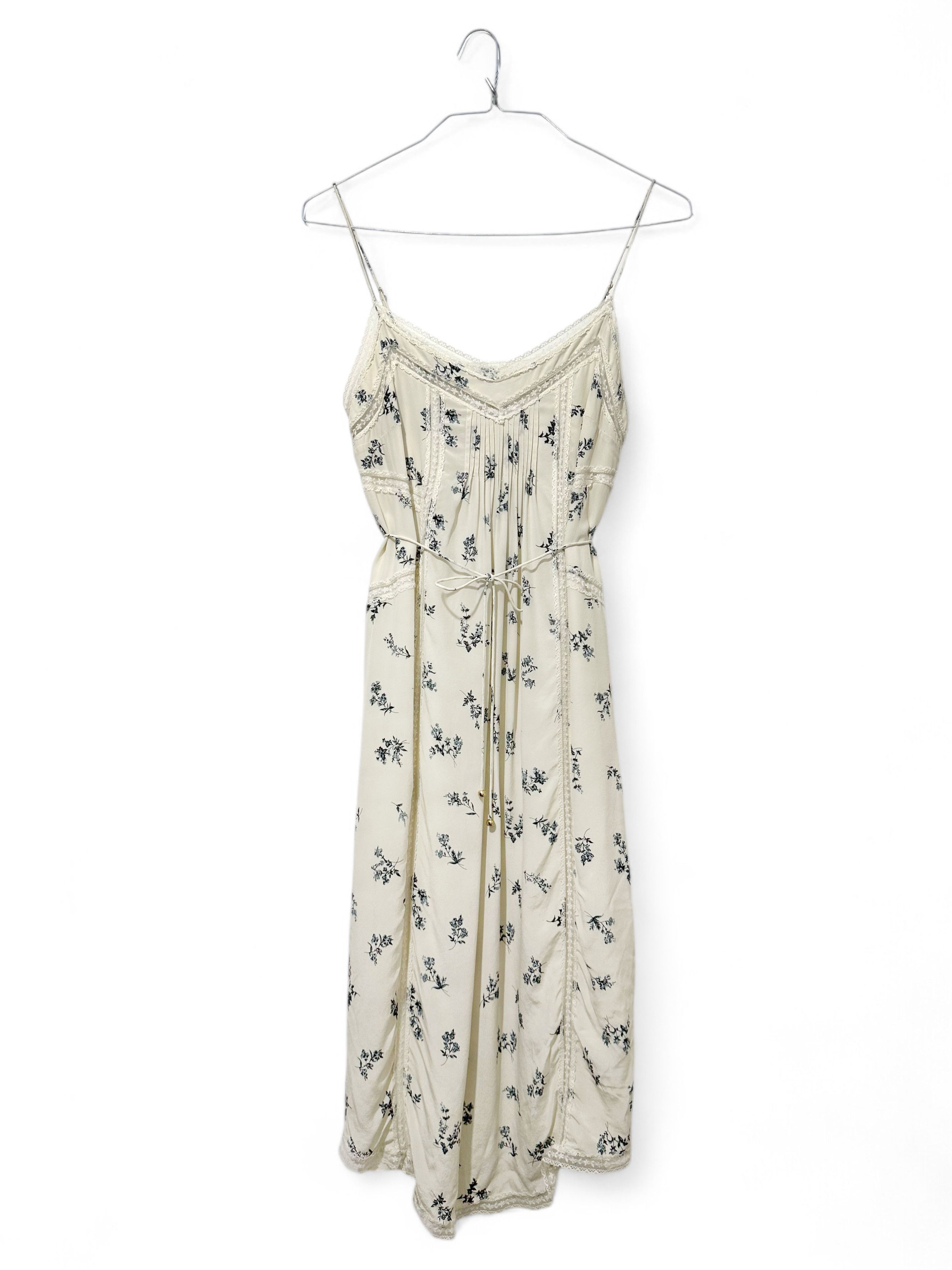 Zimmermann Zimmermann Silk Flower Print Lace Detail Cami Long Dress (M) Size XS / US 0-2 / IT 36-38 - 1 Thumbnail