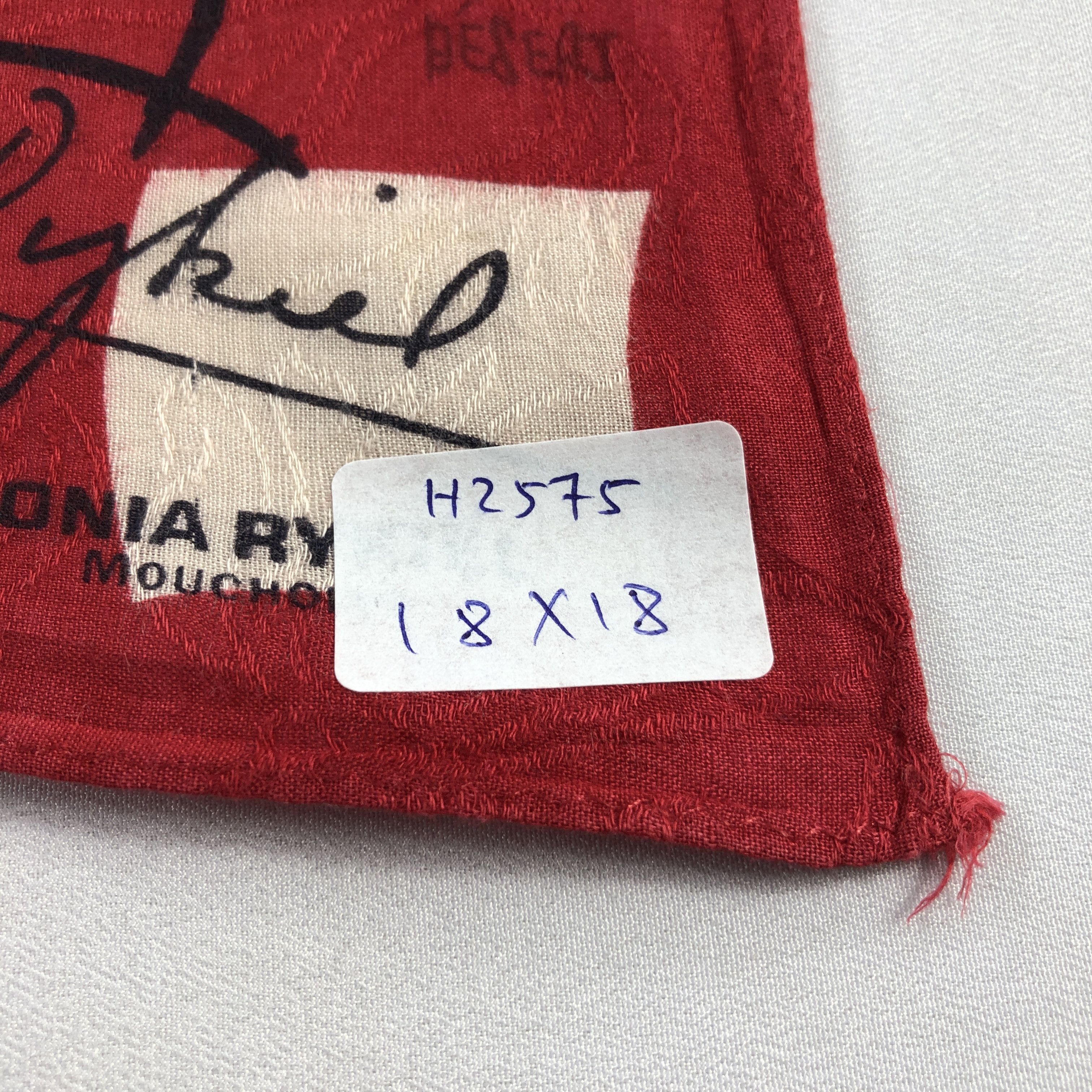 Sonia Rykiel × Vintage Sonia Rykiel Handkerchief Neckerchief Bandana H2575 Size ONE SIZE - 4 Thumbnail
